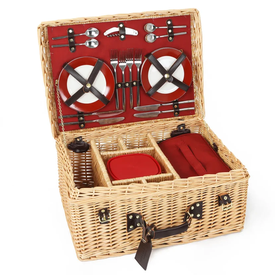 Blenheim Willow Picnic Hamper for Four People