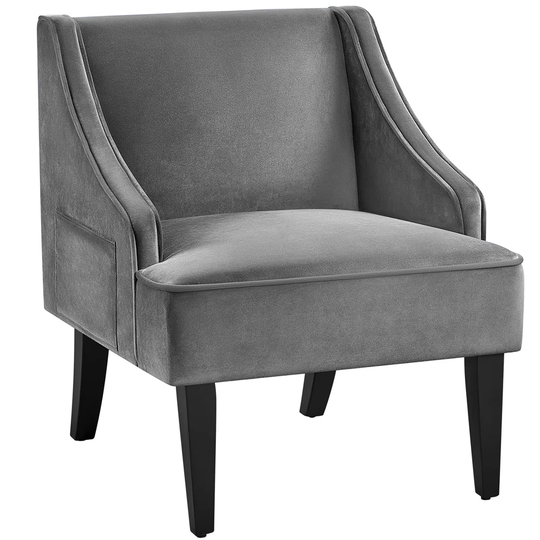 Mid-Century Modern Upholstered Accent Armchair