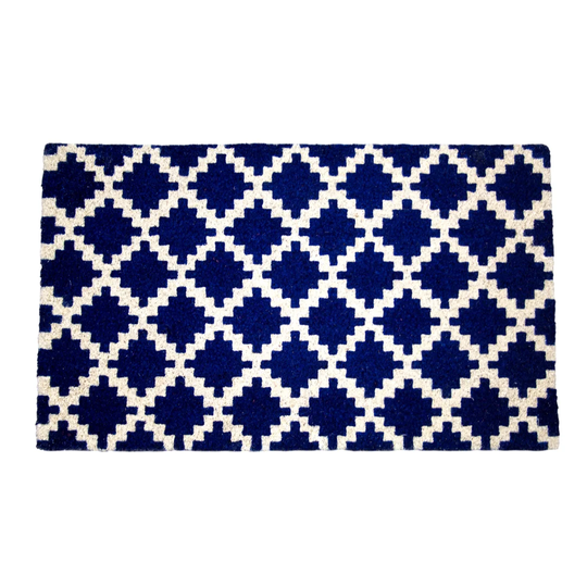 Gilbertson Navy Trellis Doormat