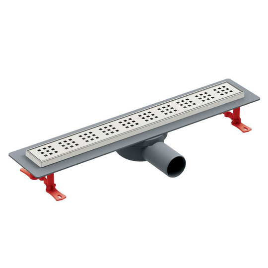 500mm Walk-In Bathroom Floor Linear Shower Perforated Steel Channel Drain