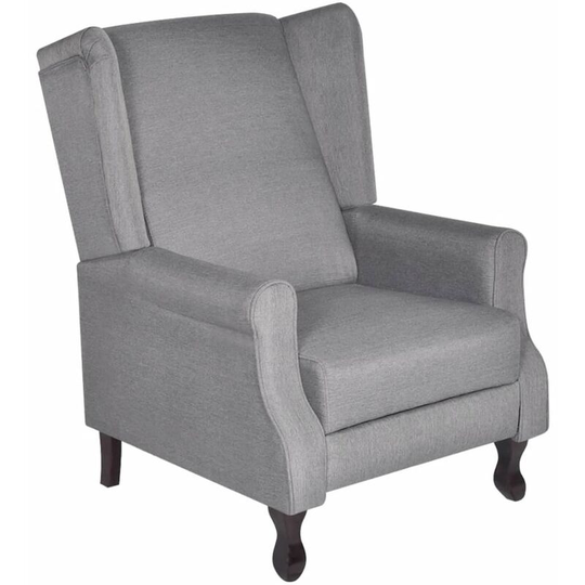 Vidaxl - Adjustable Fabric tv Recliner/Armchair Grey Grey