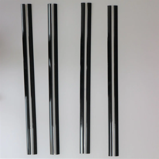 500mm Black Low Profile Flex hinges, Fexible Living Hinges, Plexiglass, Continuous Acrylic Piano Hinges