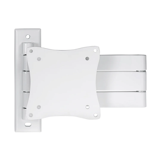 Symple Stuff Heavy Duty Swing Arm Tilt & Swivel 13 - 28" TV Bracket - White