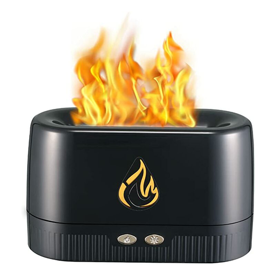 Ilovemilan - Aromatherapy Diffuser with 7 Colors, Diffusers Quiet Aroma Diffuser, Cool Mist Humidifier Flame Diffuser with Waterless Auto-Off