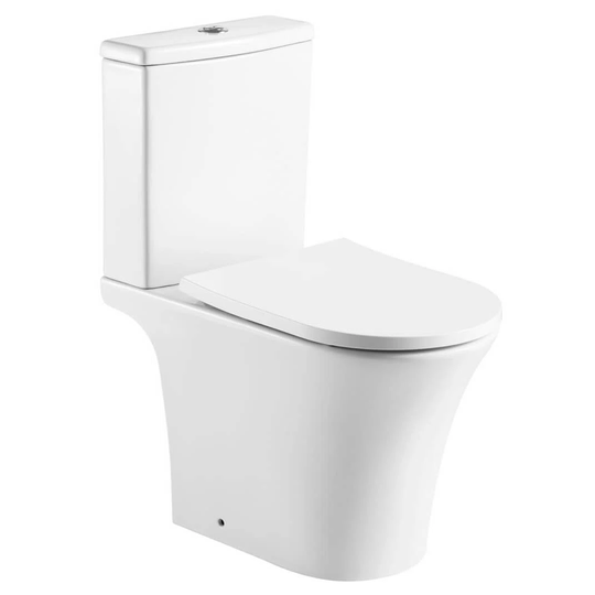 K-Vit Kameo Close Coupled Rimless Toilet & Cistern with Soft Close Seat