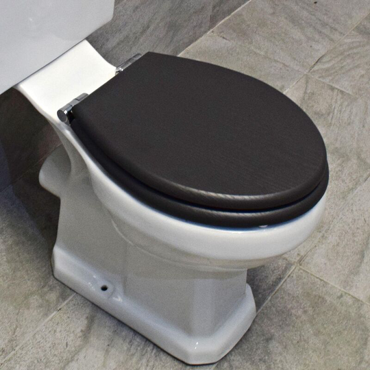 Derby Solid mdf Soft Close Toilet Seats - Available in 3 Colours, Light Grey Oak