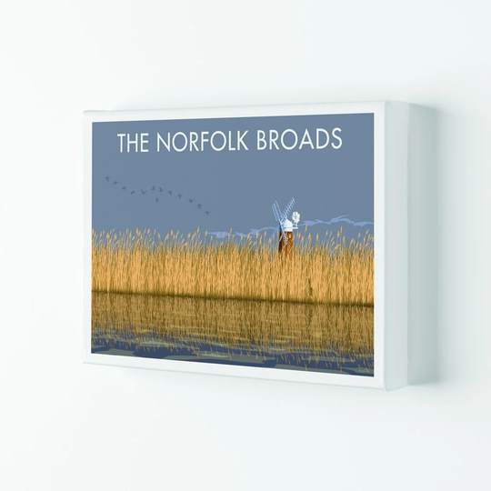 Norfolk Broads Travel Art Print By Stephen Millership A1 / Print Only