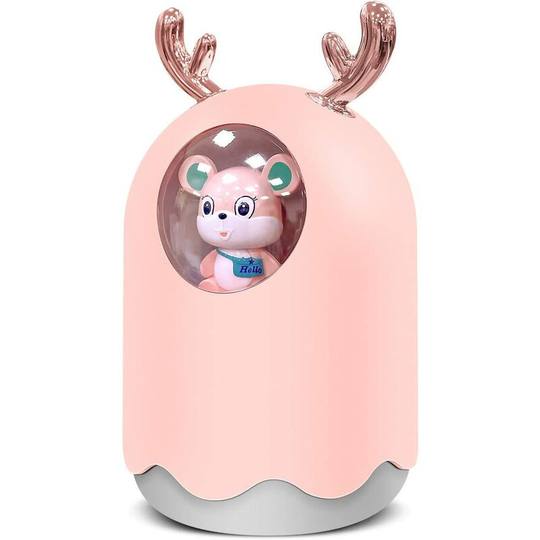 Ilovemilan - Humidifier, Home Air Humidifier,Ultrasonic Quiet Baby Air Humidifiers,USB Portable Humidifier 7 Colors Night Light (300ml Pink)