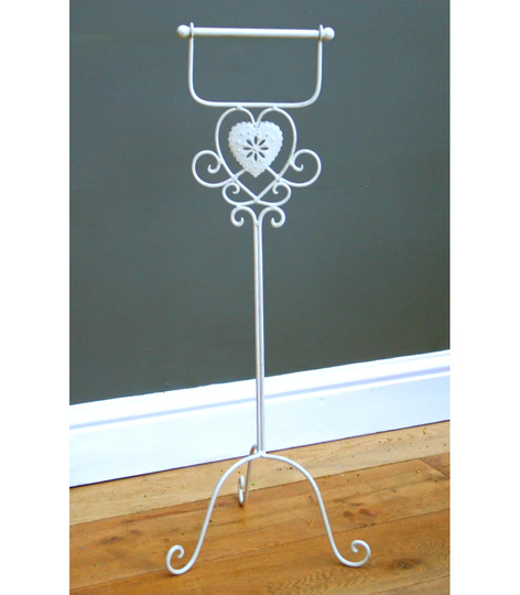 Distressed Metal Freestanding Toilet Roll Holder