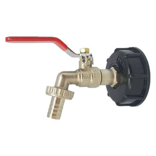 1000L Faucet recorder recorder, water tank adapter 1/2 double fauget recorder water water, brass fauget Made of 60 mm large thread (1pc)