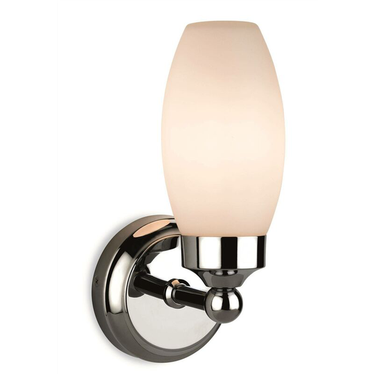 Bathroom light Reef chrome, opal glass 1 bulb 23cm