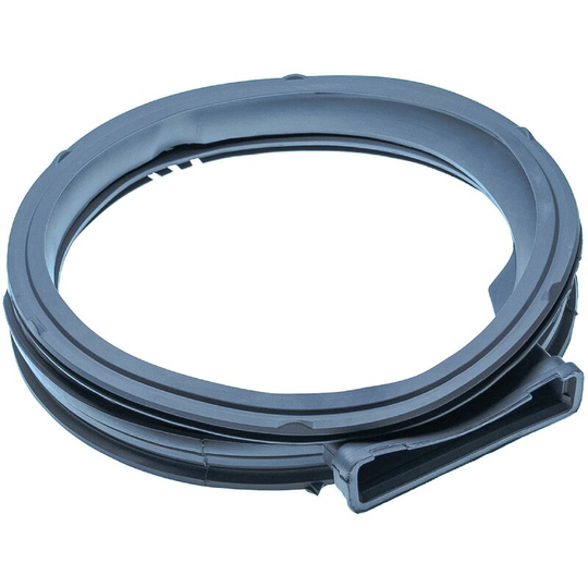 vhbw Door Seal compatible with LG F742212WR, F742J71WRS, FH2U2HDM1N, W3J7HM2W Washer-Dryer - Rubber, Diameter 38 cm, Grey