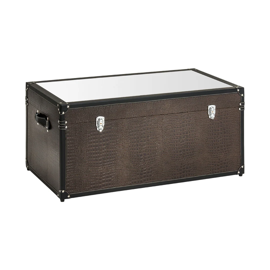 Holden Mirrored Top Storage Trunk