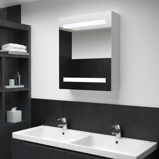 Led Bathroom Mirror Cabinet 50x14x60 cm VD25412 - Hommoo