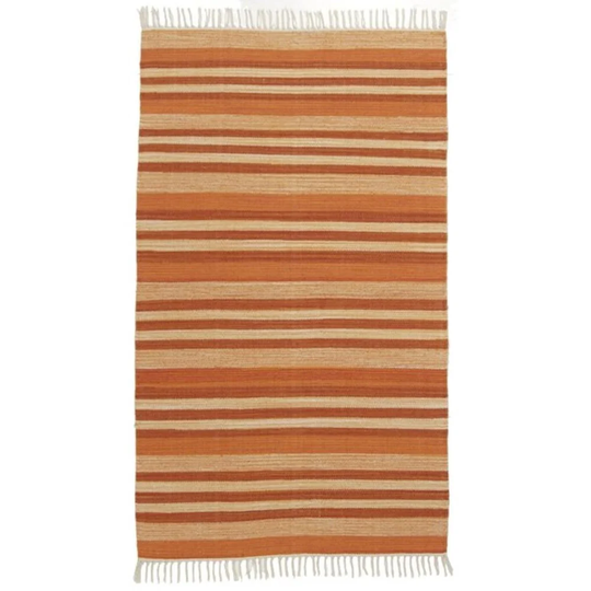 Borgen Handmade Kilim Cotton Brown Rug