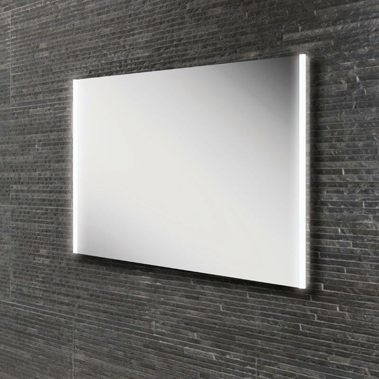 Zircon Rectangular Bathroom Mirror - 800mm Wide - 77620000 - Clear - HIB