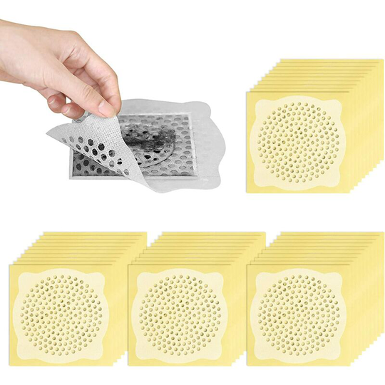 Pack of 50 disposable hair catches - Non-woven - For sink, bathtub - Floor protection - For kitchen and bathroom