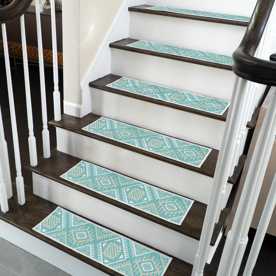 Monument Design Non-Slip Light Teal Stair Tread
