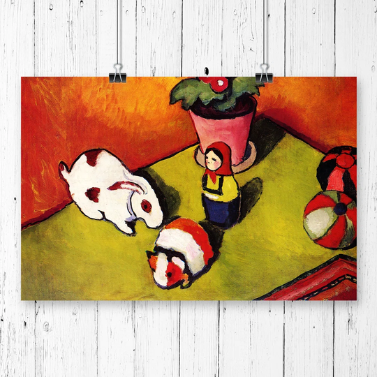 'Toys' by August Macke Printing Print