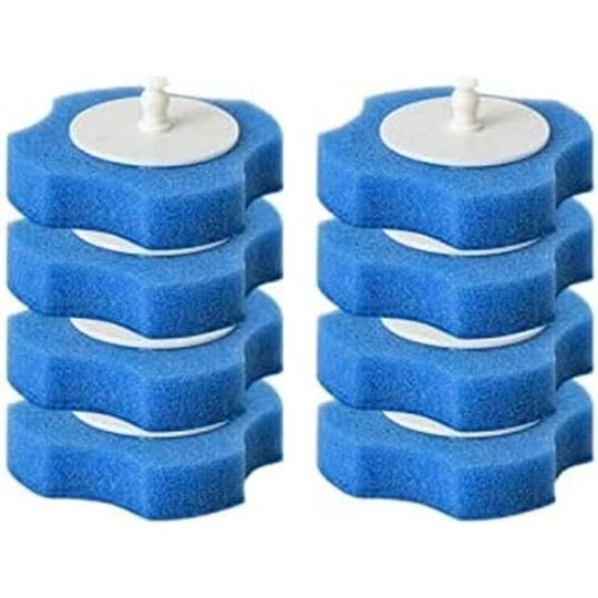 Disposable Toilet Brush and Holder Set Wall Mounted Bathroom Toilet Cleaning System, Long Toilet Bowl Cleaner Wand with 16 Cleaning Refills, with