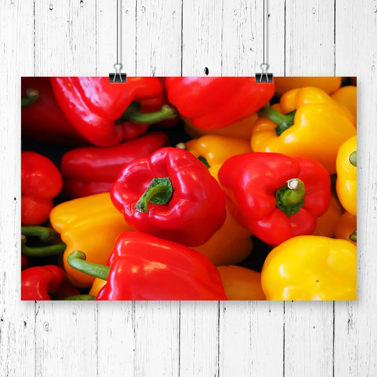 "Red and Yellow Peppers" Graphic Art