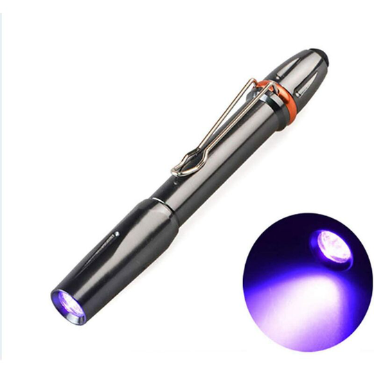 Perlerare - uv Torch Ultra Violet Torch Flashlight Blacklight Pen Light Detector 395nm uv led Flashlight Penlight (1 pack)