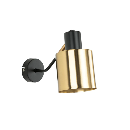 Braman 1 - Light Dimmable Brass/Black Wall Spotlight