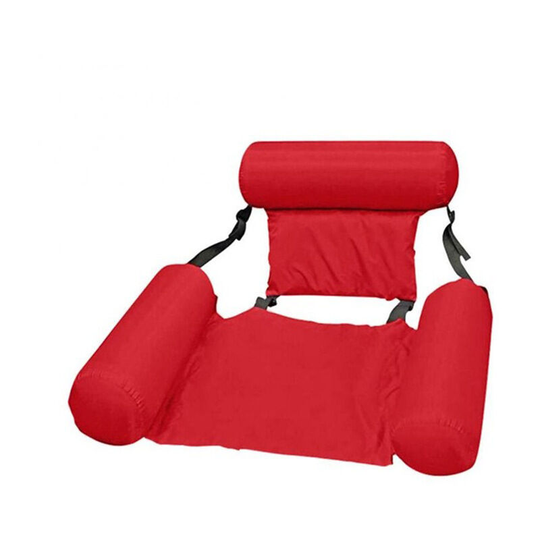 Pool Hammock Floating Tilt Armchair Pool Inflatable Chair Floating Water Floating Water Hammock Reclining Floating For Adult - Red