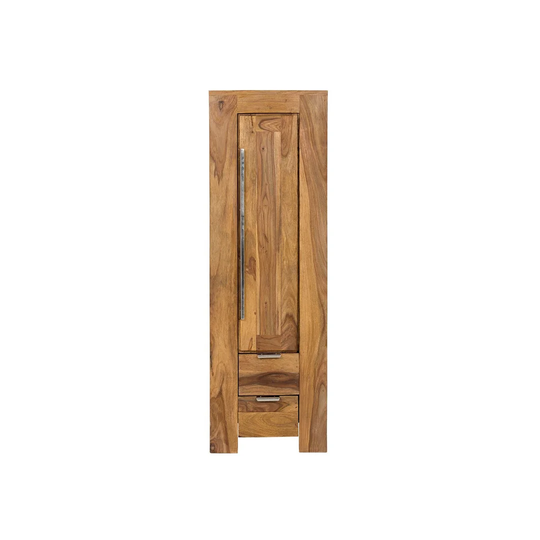 Bickel 42Cm W x 130Cm H x 30Cm D Solid Wood Tall Bathroom Cabinet