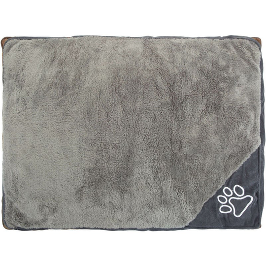 Vfm / Crufts - Corduroy and Plush Platform Pet Bed in Brown, Pets Bed, Dog Bed, Dog Accessories