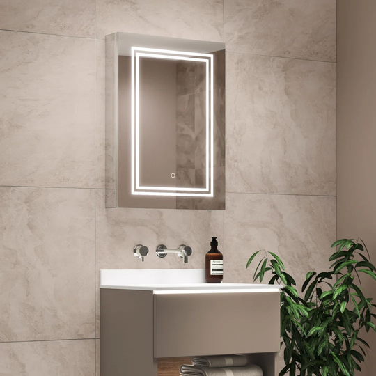 Aleras 50cm x 70cm Surface Mount Mirror Cabinet