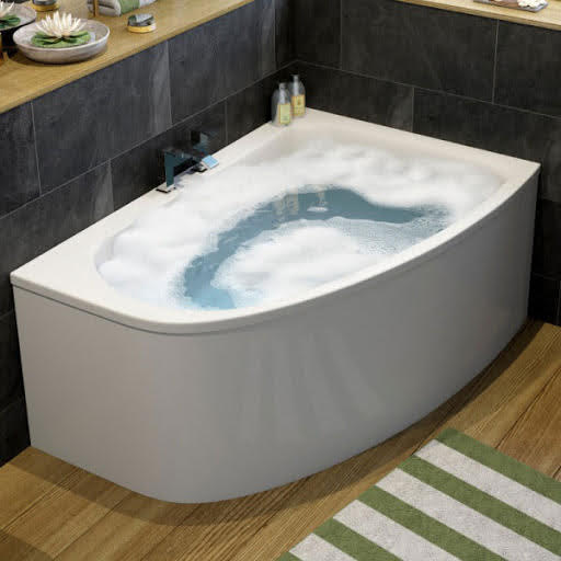 Affine Operette Corner Bath Right Hand with Panel - 1500 x 1000mm