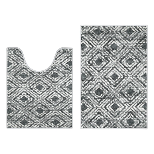 Amalfi 2 Piece U-Shape Bath Mat Set