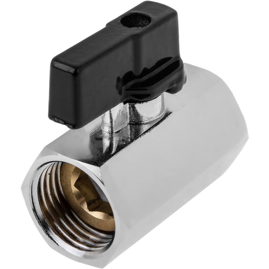 Mini ball valve in stainless steel 1/2 female thread - Primematik