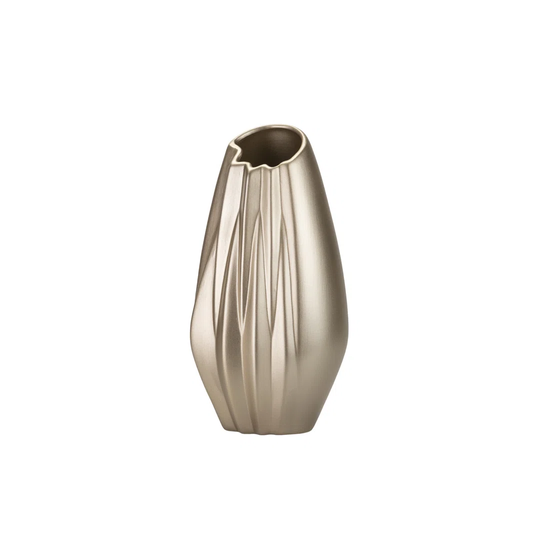 Ames Champagne Ceramic Table Vase