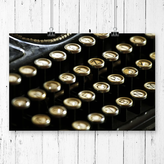 'Vintage Typewriter' Graphic Art