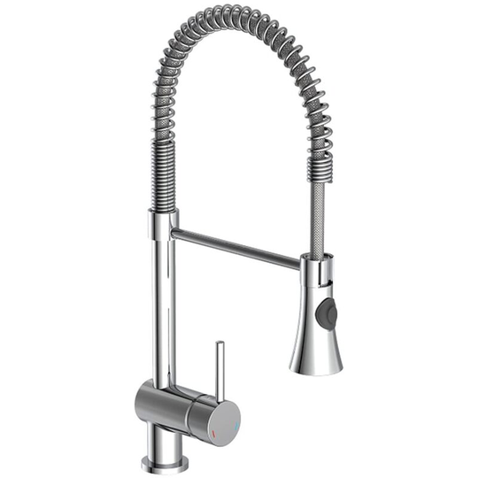 Sink Mixer with Spiral Spring cornwall Low Pressure Chrome schütte - Silver