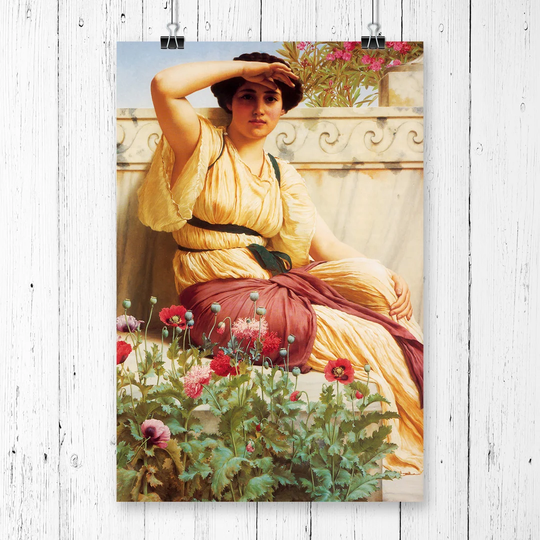 'A Tryst' by John William Godward Graphic art