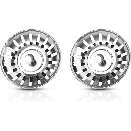 Sink stopper,SET of 2,kitchen sink strainer,79 MM,universal stainless steel sink stopper-sink drain/washbasin-kitchen sink strainer (Set of 2)
