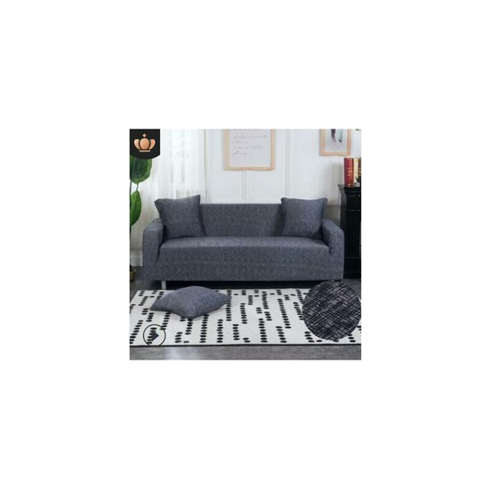Lbtn - 145-185cm 2 Seater Loveseat Elastic Sofa Cover Stretch Armchair Protective Cover (Dark Gray, Type 10 2 Seater Sofa Cover)