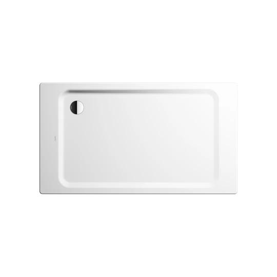1600 x 750 mm Steel Enamel Shower Tray - Cool Grey