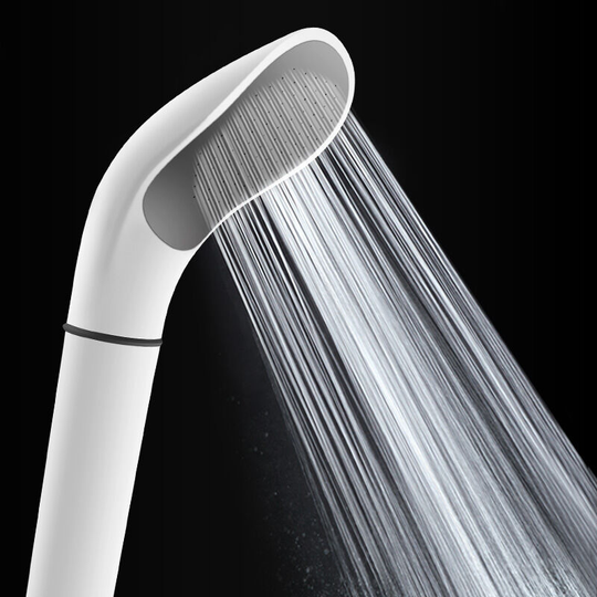 Filter Shower Head Shower Booster Detachable Anti-Blocking Bathroom Hand Nozzle Water Heater Curved White Single Head Shower Head