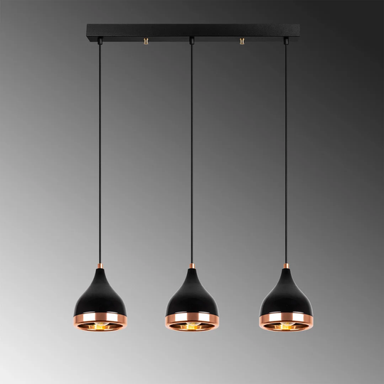 Morganna 3-Light Teardrop Linear Pendant