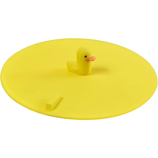 Silicone Drain Plug for Shower, Kitchen Floor Drain, Bathtub Stopper, Sewer Floor Drain (Little Yellow Duck)