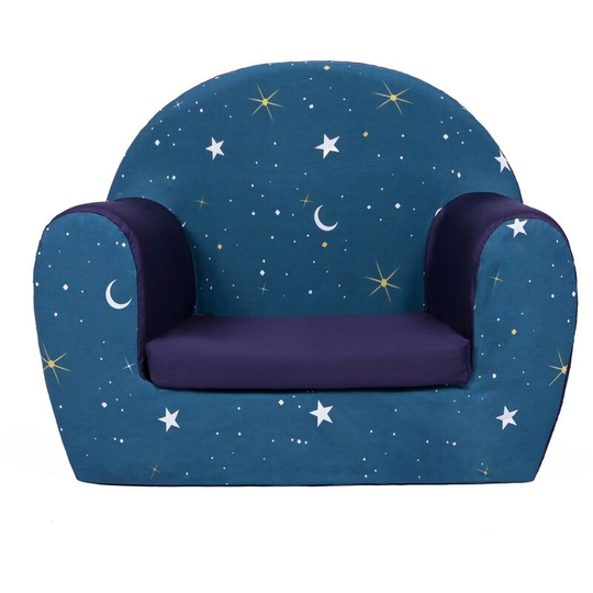Ready Steady Bed Kids Sofa Seat Chair Children Mini Armchair Great for Playroom Kids Room Living Room Colourful Durable and Lightweight, Moonlight