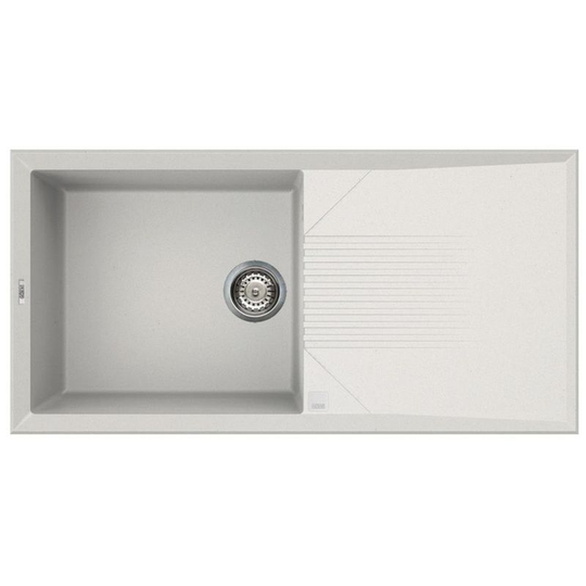 Reginox - Tekno 480 White 1 Bowl Reversible Kitchen Sink