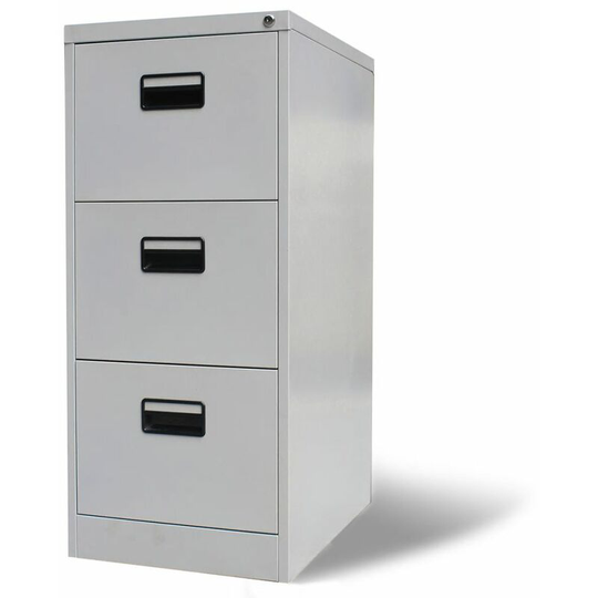 File Cabinet with 3 Drawers Grey 102.5 cm Steel VDTD07433 - Topdeal