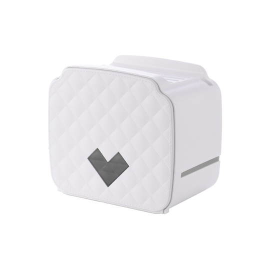 Toilet Paper Holder,Betterlife Wall Mounted Toilet Paper Holder,Waterproof/Dustproof Tissue Dispenser and Roll Holder-Bathroom/Toilet (White)