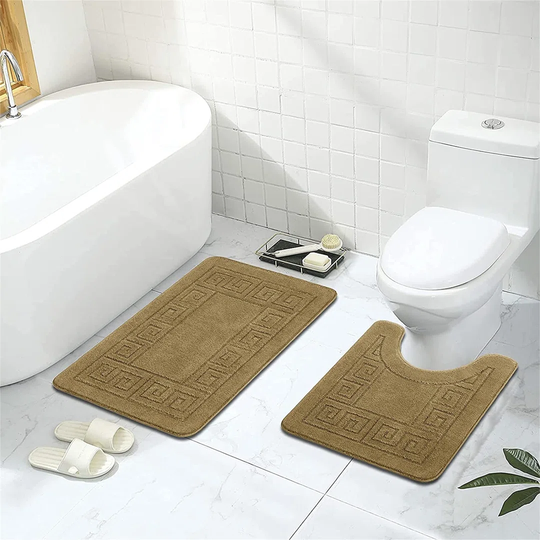 Eslettes 2 Piece Rectangle Bath Rug Set