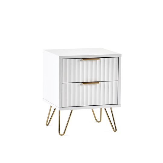 Brasstown 2 Drawer Bedside Table